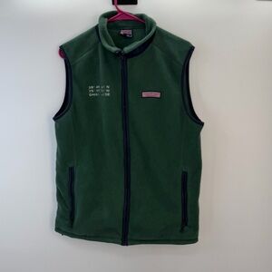 Vineyard Vines Fleece Vest S | Green | Greenville DE Coordinates